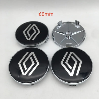 Emblèmes Cache-Moyeux 3D 56mm 60mm 68mm 4 Pièces