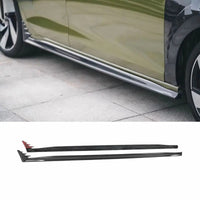 Bas de Caisse Carbone VW Golf 8 MK8, Jupes Latérales en Fibre de Carbone Sèche 2 Pièces
