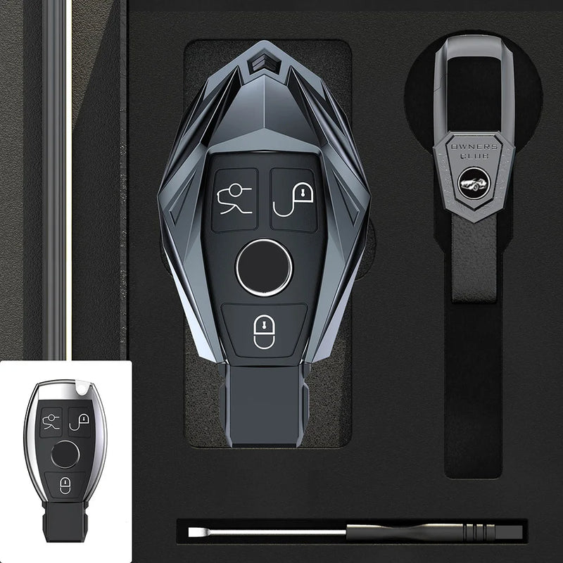 Coque de Protection Clé Mercedes Classe A C E S G GLC GLE CLA GLB GLS W177 W205 W213 W222 X167 Alliage de Zinc