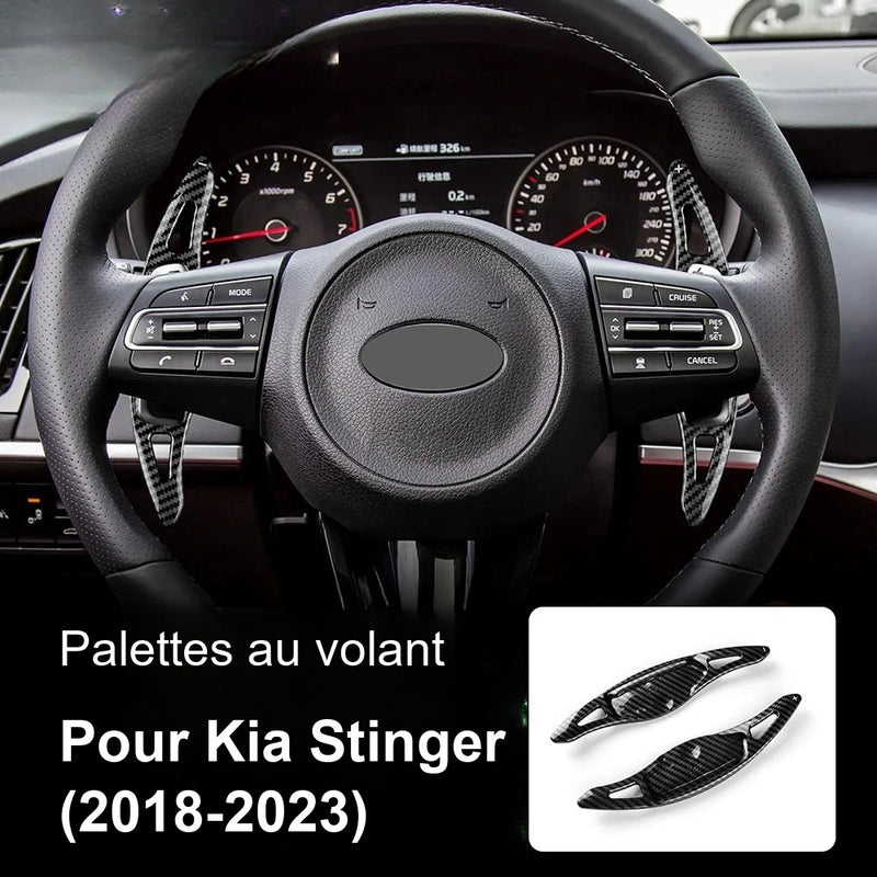 Palettes au Volant Kia Stinger GT 2018-2023 ABS Adhésives