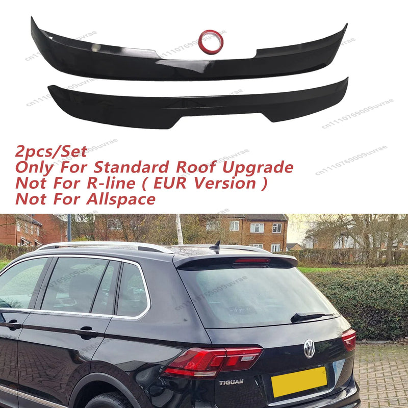Becquet de Toit Style R Max Volkswagen Tiguan MK2 Toit Standard 2017-2024 2 Pièces