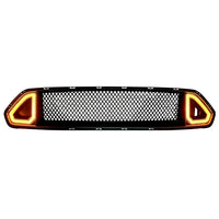 Calandre Ford Mustang 2018-2020 Maille Noire Style GT avec Éclairage LED Intégré