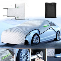 Demi-Housse Voiture Aluminium Pare-Brise et Toit 3 Couches