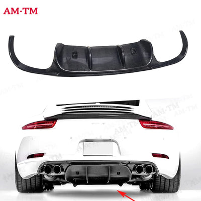 Lame Pare-Chocs Arrière Carbone Porsche 911 991 Carrera