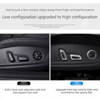 Cache-Boutons de Réglage de Siège Audi A4 B8 A6 Q5 — vue d'ensemble