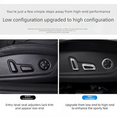 Cache-Boutons de Réglage de Siège Audi A4 B8 A6 Q5