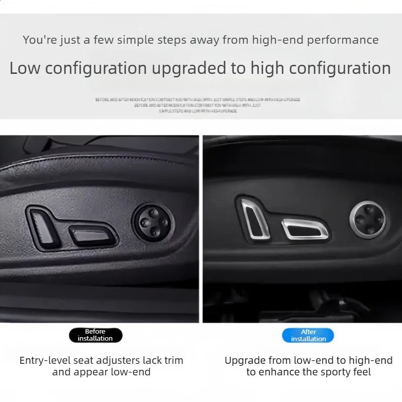 Cache-Boutons de Réglage de Siège Audi A4 B8 A6 Q5 — vue d'ensemble