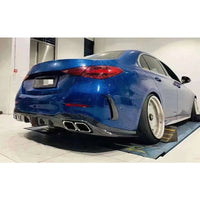 Diffuseur Arrière Carbone avec Embouts d'Échappement Mercedes Classe C W206 2023 C200 C260 C300