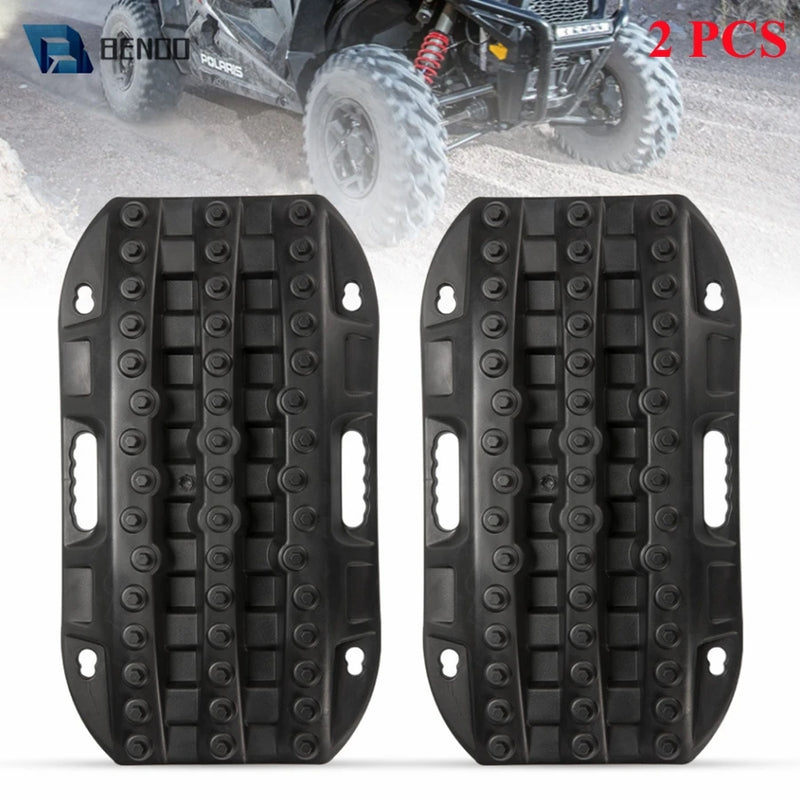 Plaques de Désensablage 58 cm Nylon 10 T Pelle Intégrée Noir 2 Pièces