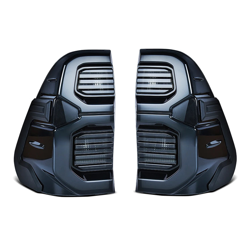 Feux Arrière LED RGB Toyota Hilux 2015-2024 Commandés par Application, Paire Gauche et Droite