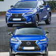 Calandre Lexus NX200t NX300h 2015-2017 Style F Sport Chromée avec Grilles Noires Calandre Avant en Maille