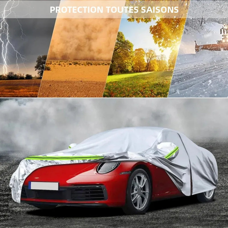 Housse de Protection Voiture Porsche 911 991 992 996 997 1998-2025 Toutes Saisons Argentée
