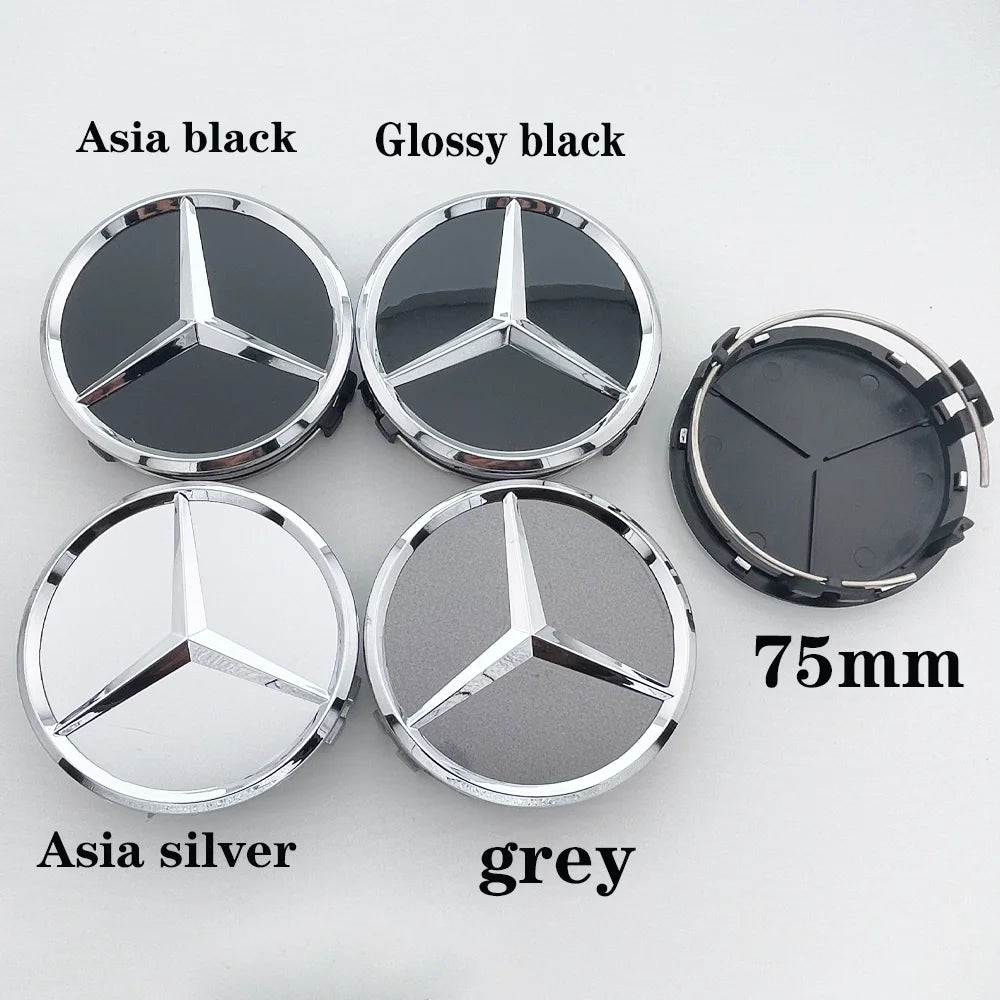 Cache-Moyeux Mercedes W203 W204 W211 AMG 75mm