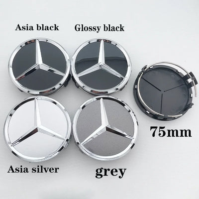Cache-Moyeux Mercedes W203 W204 W211 AMG 75mm