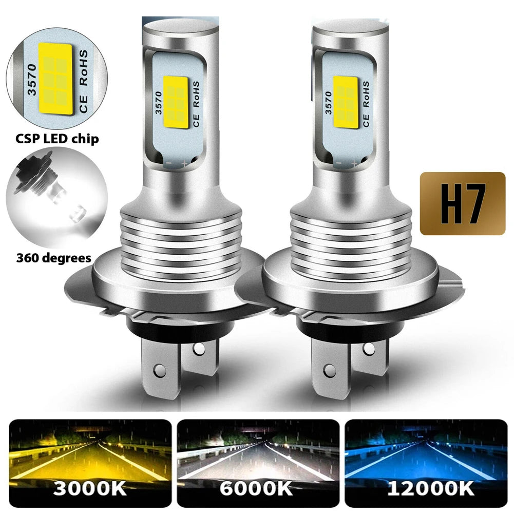 Ampoules LED H7 H11 9005 9006 H4 Universelles