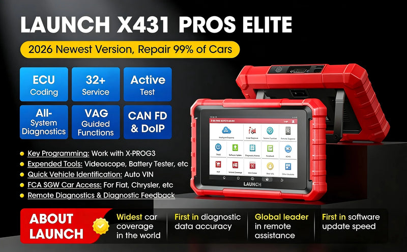 Valise Diagnostic LAUNCH X431 PROS Elite OBD2 Codage ECU