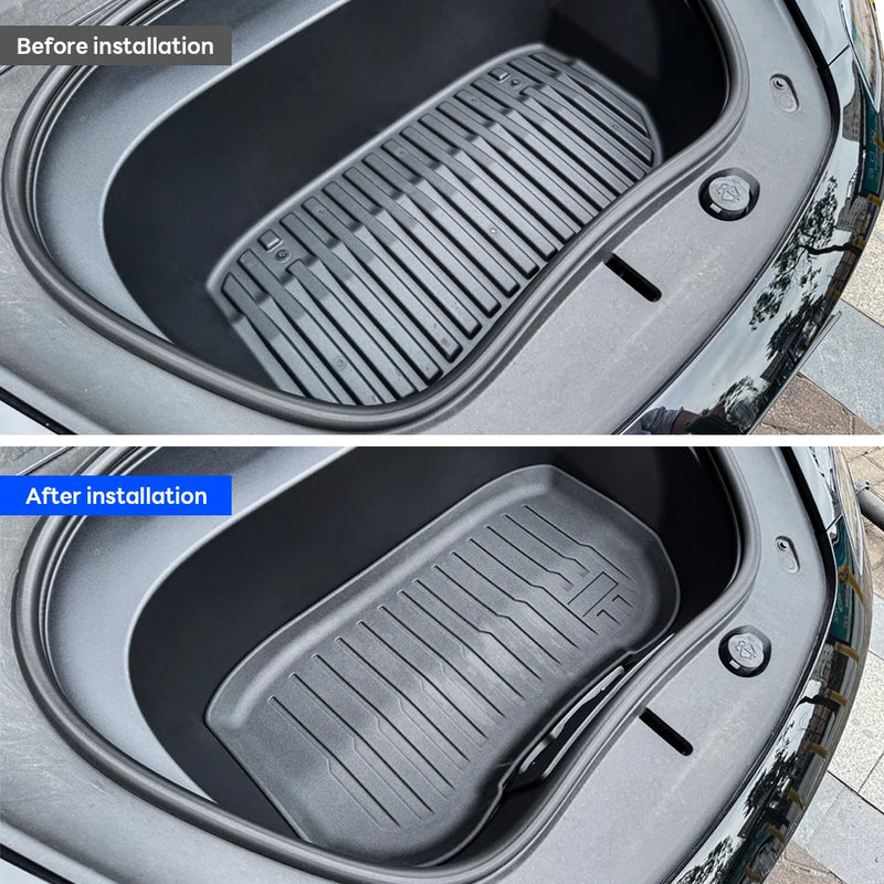 Tapis de Coffre Avant et Arrière Tesla Model 3 Highland 2024 TPE Étanche