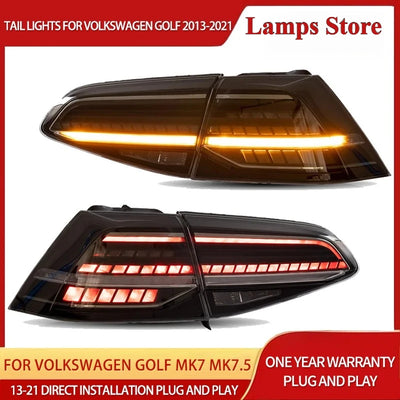 Feux Arrière LED VW Golf 7 MK7 MK7.5 2013-2021 Séquentiel