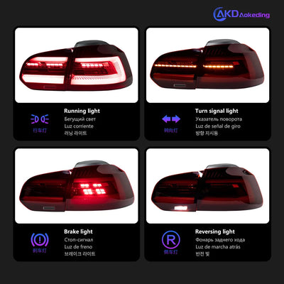 Feux Arrière LED Volkswagen Golf 6 2009-2012