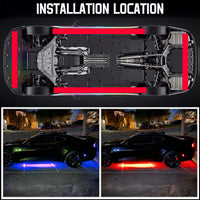 Éclairage d'Ambiance LED Néon RGB Sous Châssis Voiture