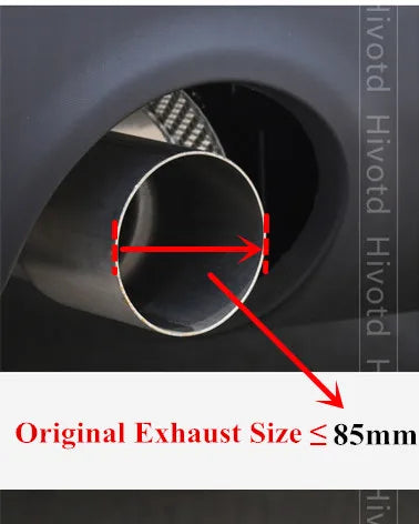 Embout d'Echappement Carbone Noir Brillant Mini Cooper S JCW