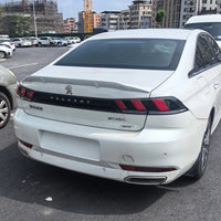 Becquet Peugeot 508 et 508L 2019-2025, Lèvre de Coffre ABS Noir, Blanc, Rouge, Aspect Carbone ou à Peindre