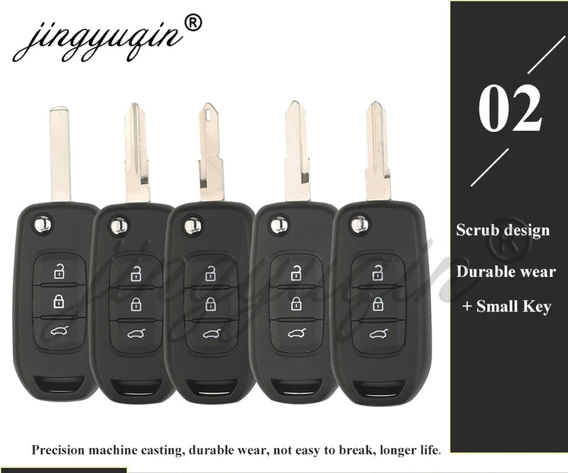 Coque de Clé Renault Pliable Modifiée 2 ou 3 Touches Clio Mégane Duster Kangoo Twingo Sandero Logan Vivaro