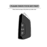 Étui de Protection Clé Cuir Volkswagen Golf 8 ID.3 ID.4 Skoda Octavia 4 Seat Leon 4 Cupra Formentor