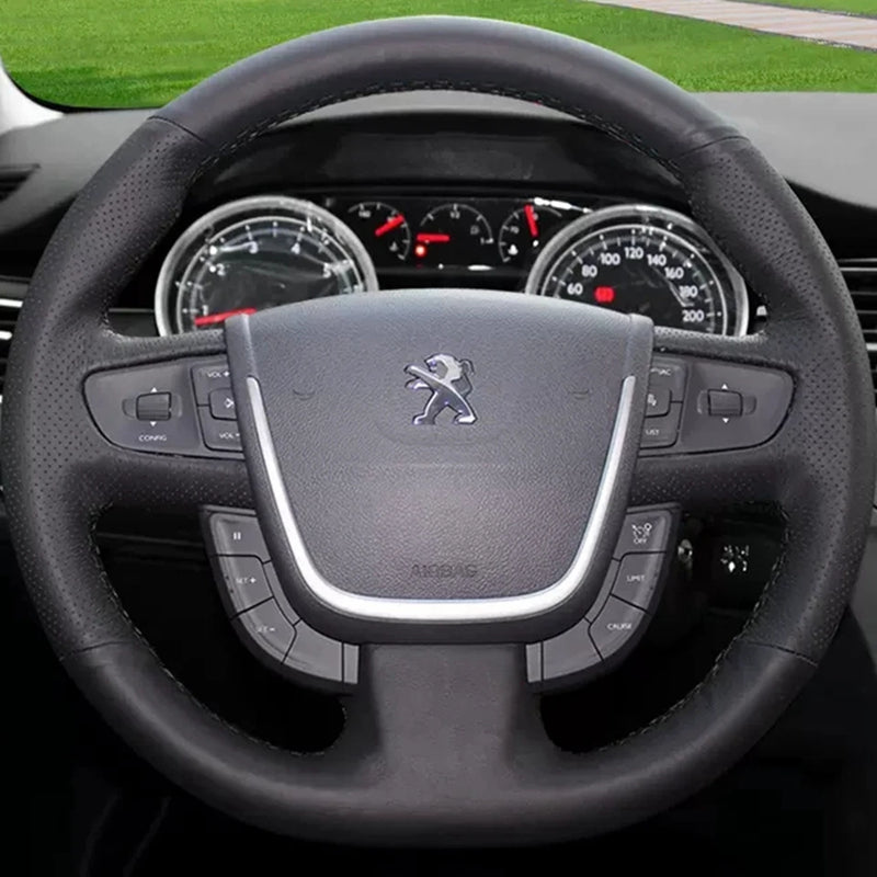 Couvre Volant Peugeot 508 et 508 SW 2011-2018 Cuir à Coudre