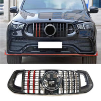 Calandre Mercedes GLE W167 2020-2023 Style Panamericana Noir Carbone Rouge