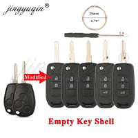 Coque de Clé Renault Pliable Modifiée 2 ou 3 Touches Clio Mégane Duster Kangoo Twingo Sandero Logan Vivaro