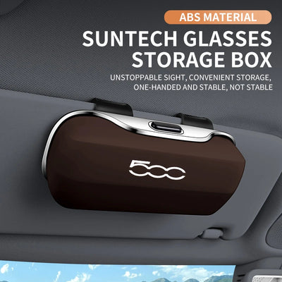 Étui à Lunettes pour Pare-Soleil Fiat 500 500L 500X