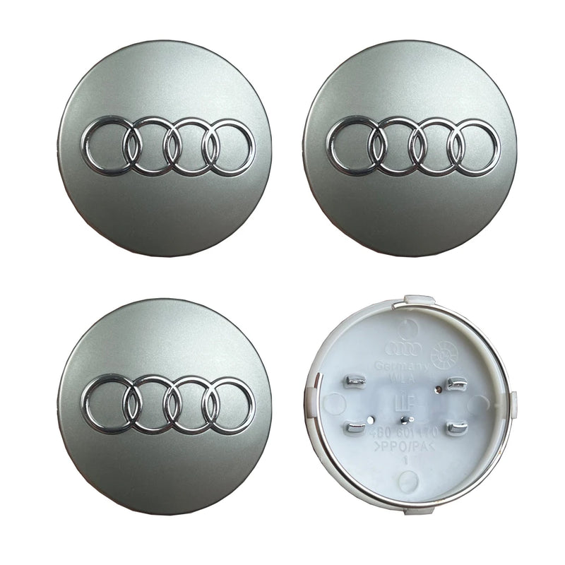 Cache-Moyeux Audi A3 A4 A6 60mm 61mm 68mm 69mm — vue de face