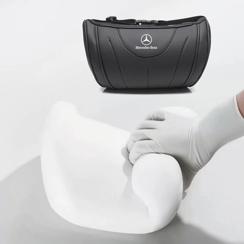 Appuie-Tête Mercedes AMG W177 W176 Cuir Perforé — détail de finition