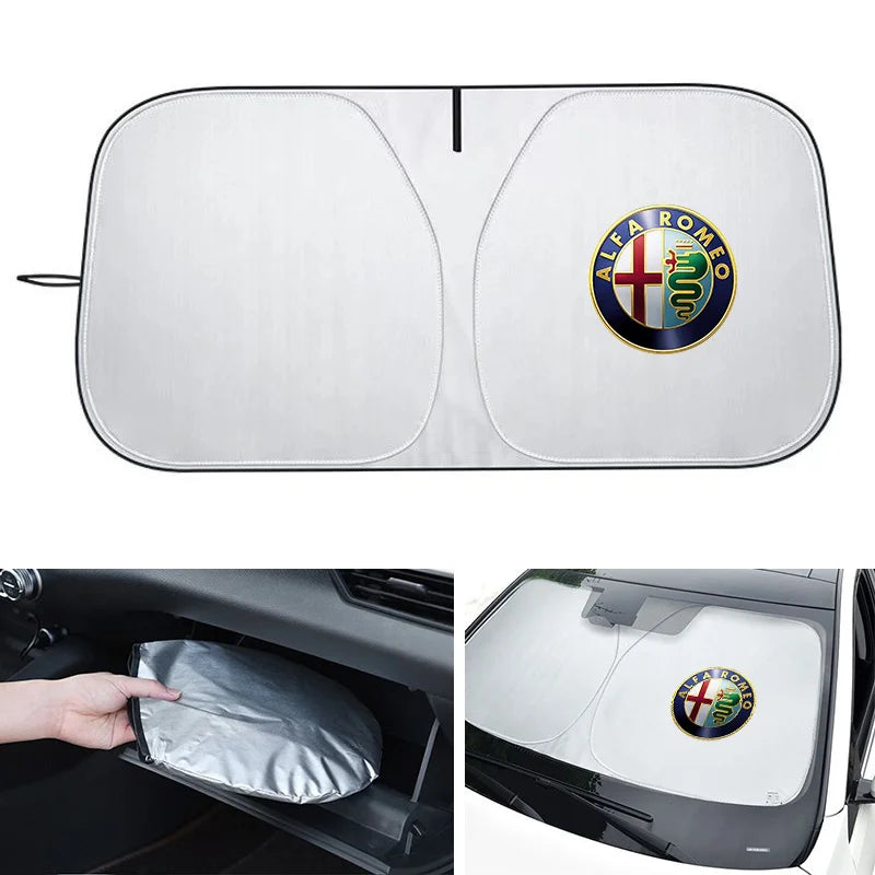 Pare-Soleil Pliable Alfa Romeo Giulia Stelvio Giulietta 147 156 159 Mito Tonale Anti-UV Pare-Brise
