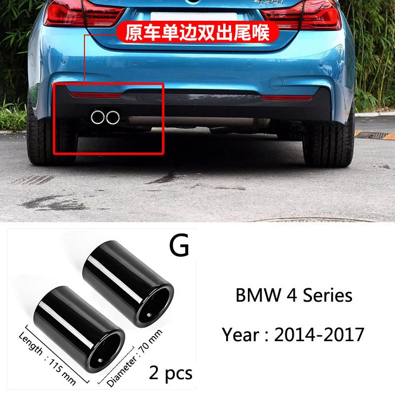 Embout d'Échappement BMW F20 F30 F32 X1 Acier Inoxydable — exemple de montage