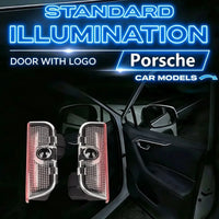 Projecteur Porte Porsche Macan, Cayenne, Panamera, 911, Boxster, Cayman, Style A ou B, Lot de 2