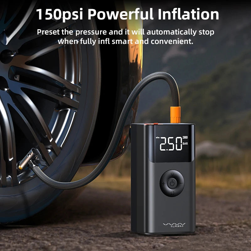 Démarreur de Batterie 4 en 1 600 A avec Compresseur