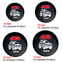 Housse de Protection Roue de Secours 4x4 PVC 14-17 Pouces