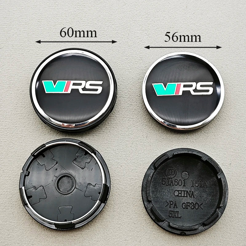 Cache-Moyeux Skoda Octavia Fabia Kodiaq VRS 56mm 60mm — vue de profil