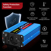 Convertisseur 12V 220V Voiture Pur Sinus 1000 à 6000 W Onduleur 12 V 24 V