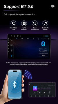 Autoradio CarPlay Peugeot 208 2008 2012-2018 Android Écran Tactile