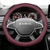 Housse de Volant en Cuir Respirant Ultra-Mince Dacia Sandero Stepway Duster Jogger Bigster Spring Logan