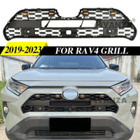 Calandre Avant Toyota RAV4 2019-2023 Nid d'Abeille Noir avec ou sans LED Ambre