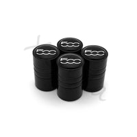 Bouchons de Valve Fiat 500 2007-2015 Alliage Aluminium — vue arrière