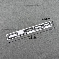 Lettres CUPRA 3D 23,5 cm, Emblème Adhésif pour Formentor, Leon, Born, Tavascan, Ateca, 5 Coloris