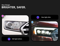 Phares LED Ford Ranger T7 2016-2021 Everest Paire Avant Éclairage de Jour DRL