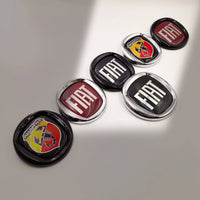 Emblème Fiat 500 Abarth Logo 85 95 100 120 mm pour l'Avant et le Coffre Arrière Autocollant