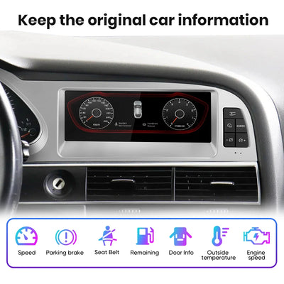 Autoradio Junsun Caméra 360 Audi A6 C6 4F 2005-2011