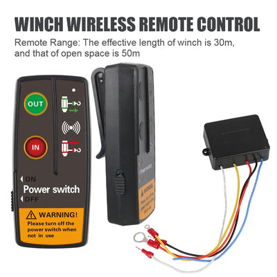 Télécommande Sans Fil pour Treuil Électrique 12V 24V